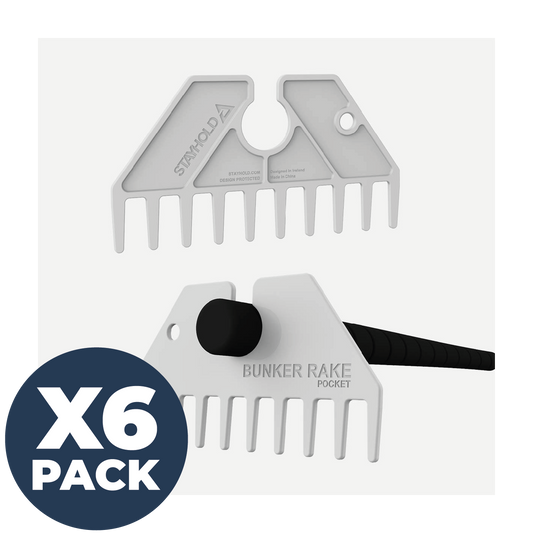 GOLF BUNKER RAKE - POCKET 6 PACK