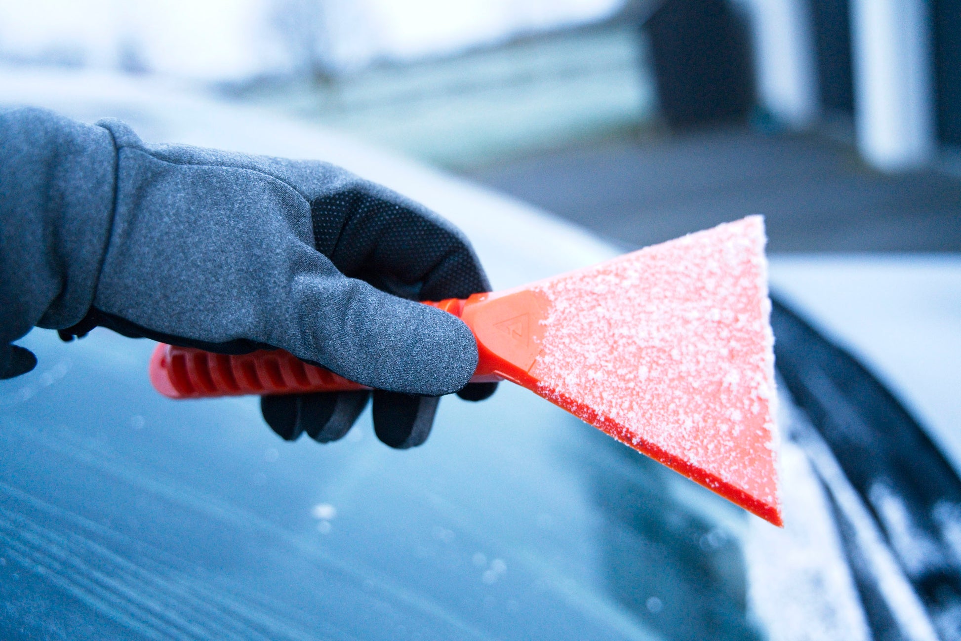 Stayhold ICE SCRAPER+SQUEEGEE showing top side