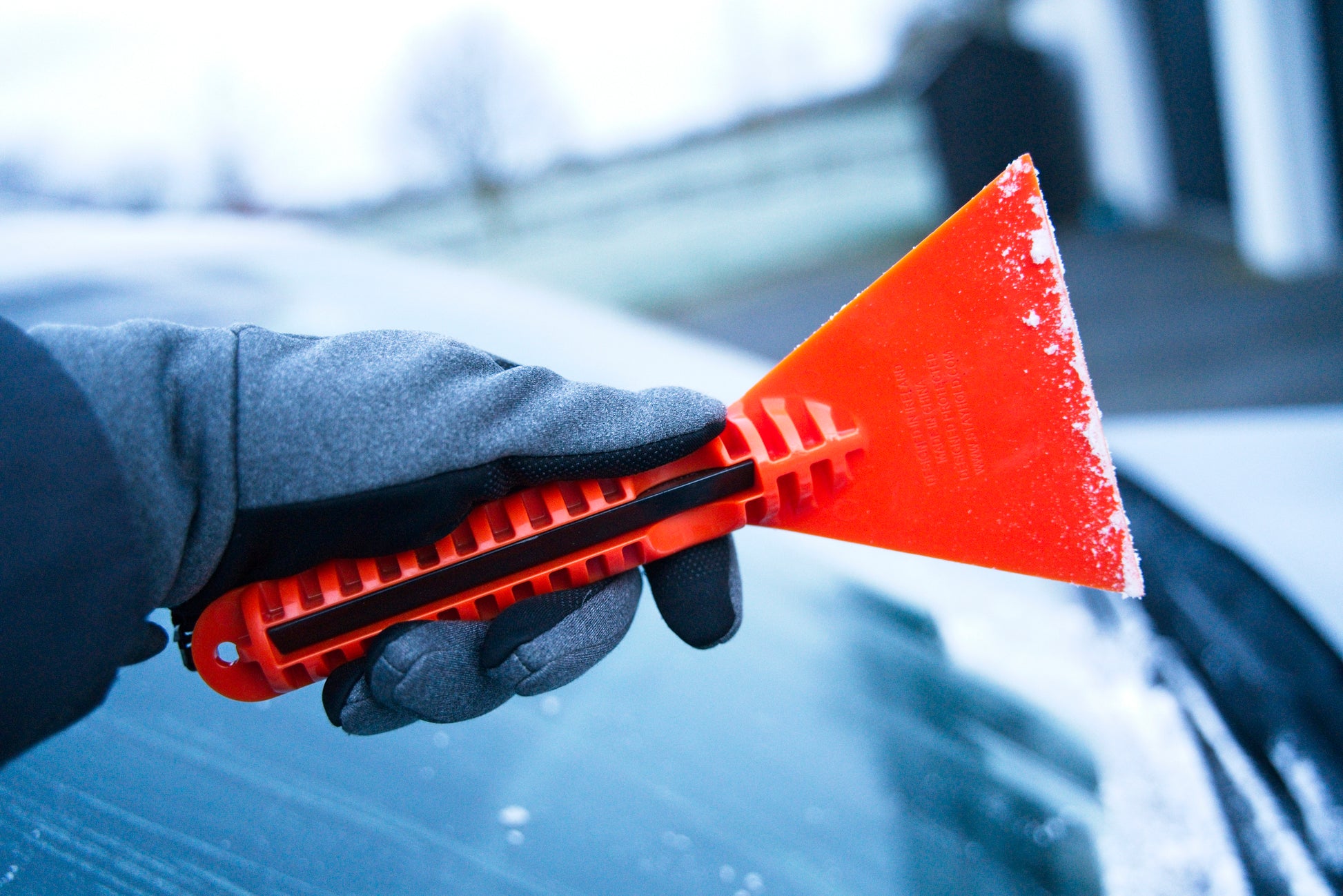 Stayhold ICE SCRAPER+SQUEEGEE showing underside